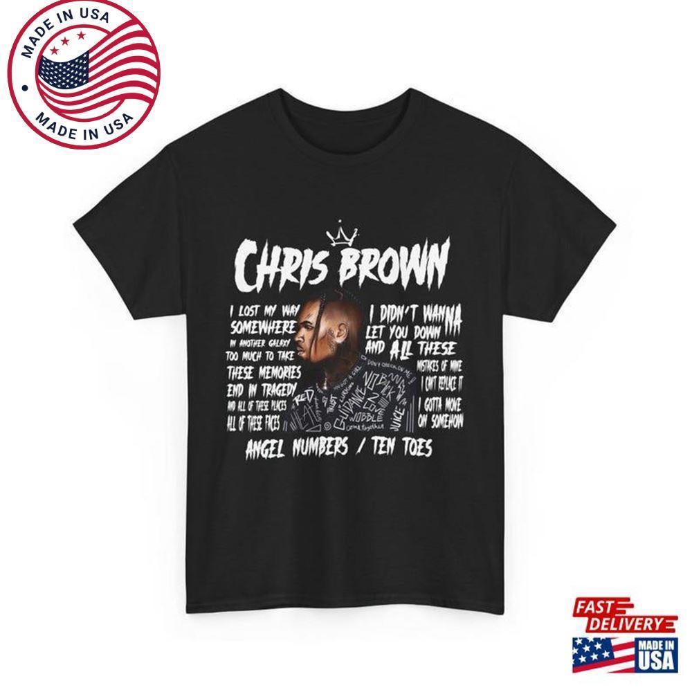 Chris Brown Unisex Tshirt 11 Tour 2024 Shirt Concert Music Tour Hiphop